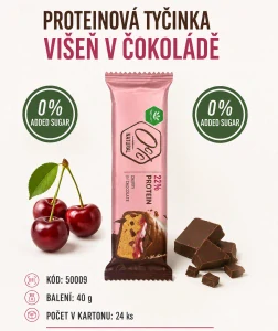 PROTEINOVÁ TYČINKA VIŠNĚ V ČOKOLÁDĚ